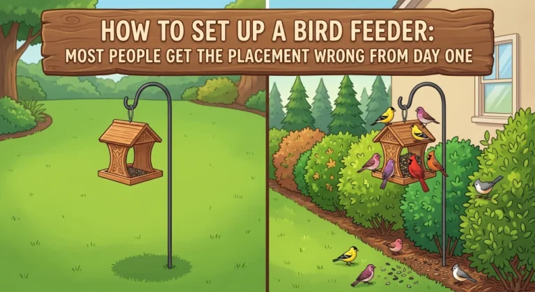 How to Set Up a Bird Feeder: Most People Get the Placement Wrong From Day One