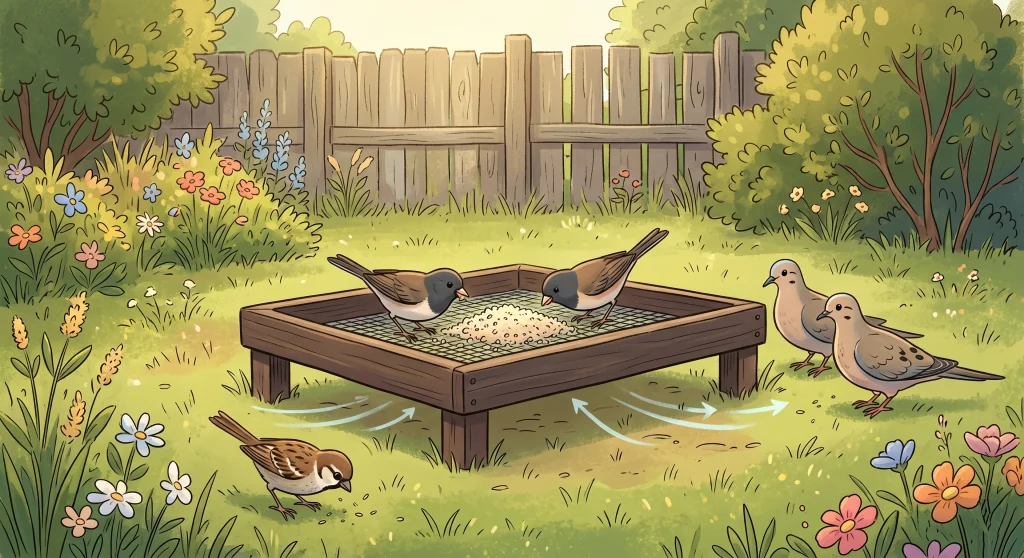 Ground Bird Feeder