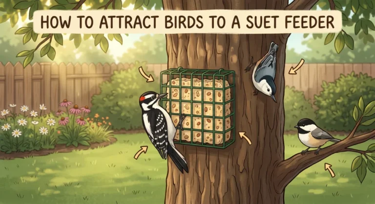 How to Attract Birds to a Suet Feeder (And Which Birds Will Actually Come)