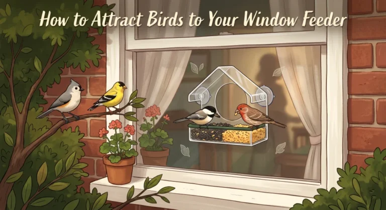 How to Attract Birds to a Window Feeder When Nothing Is Coming