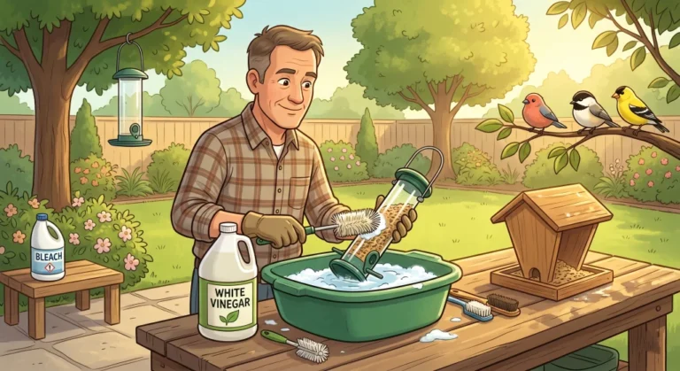 How to Clean a Bird Feeder With Vinegar (And When Bleach Is Better)