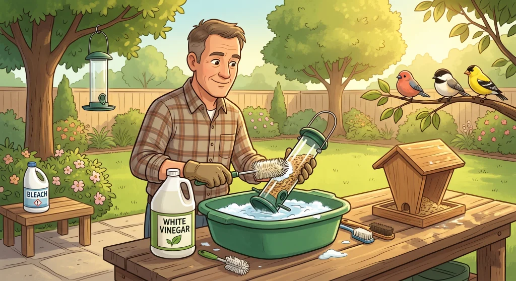 How To Clean Bird Feeder With Vinegar