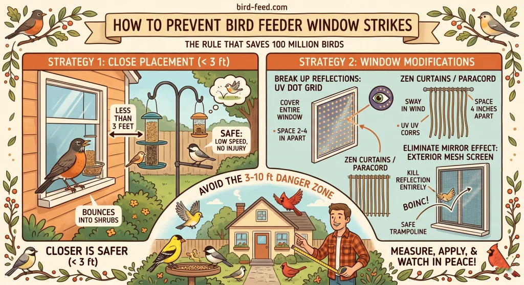 How To Prevent Bird Feeder Window Strikes