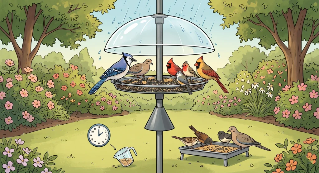 Platform Bird Feeder