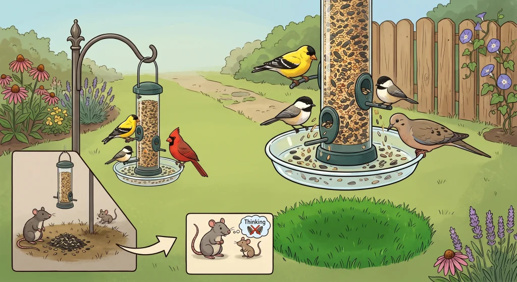 Tube Bird Feeder Seed Catcher