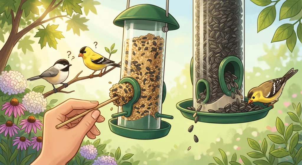 Bird Feeder Clogged