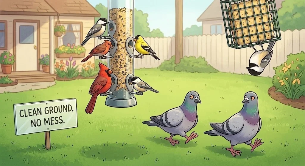 How To Attract Birds But Not Pigeons