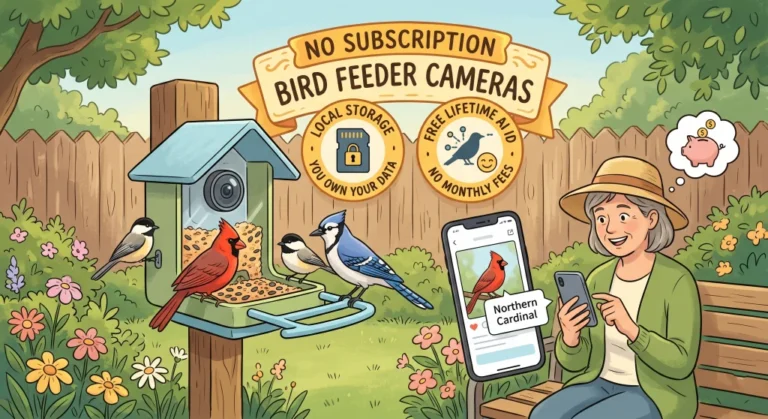 Bird Feeder Camera Without Subscription: The Models That Give You Free AI Forever