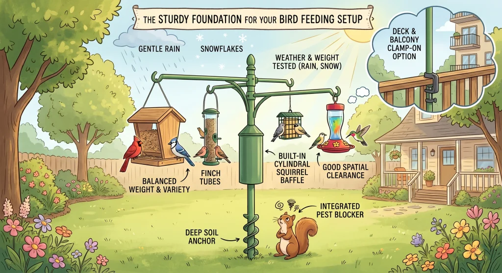 Bird Feeder Pole