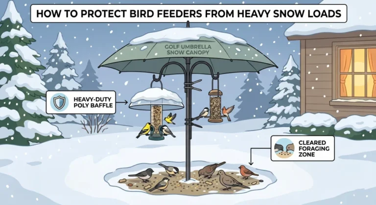 How to Protect Bird Feeders From Heavy Snow Loads