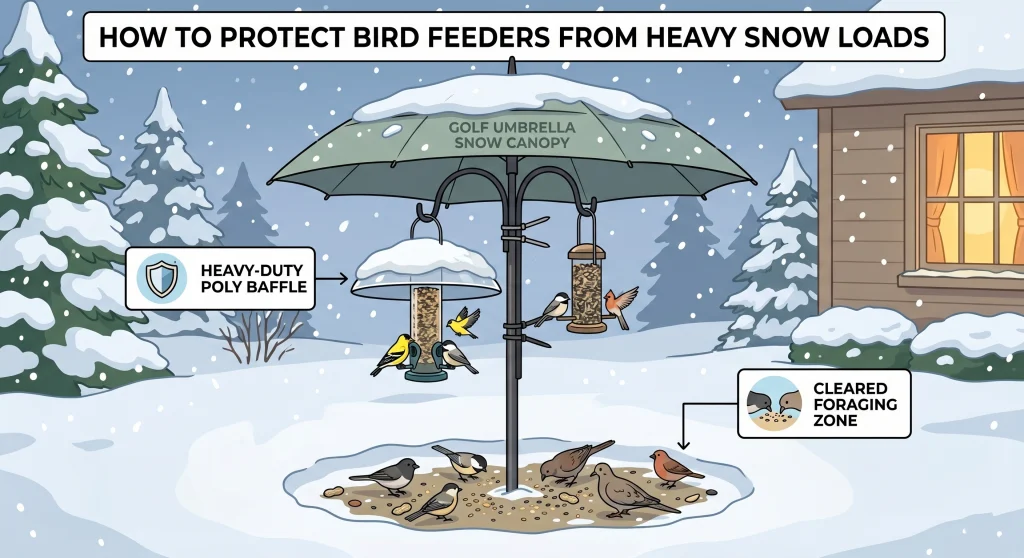 How To Protect Bird Feeder From Heavy Snow