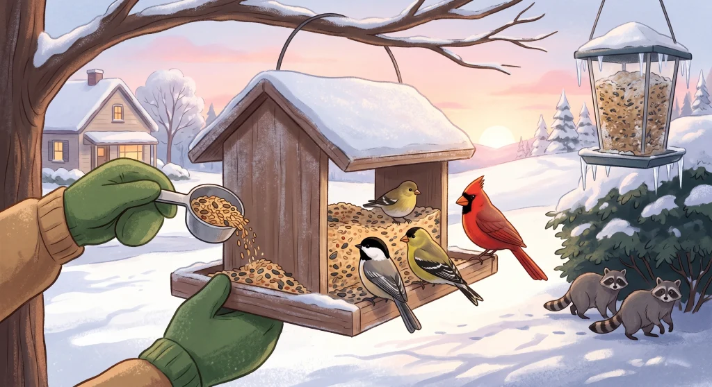 Winter Bird Feeding Schedule
